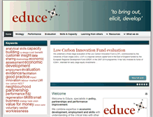 Tablet Screenshot of educe.co.uk